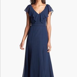 Jenny Yoo CECELIA Bridesmaids Dress - Navy Size 4